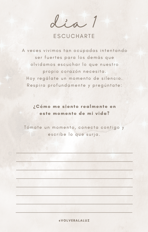 30 días para volver a ti - Diario de sanación y conexión interior