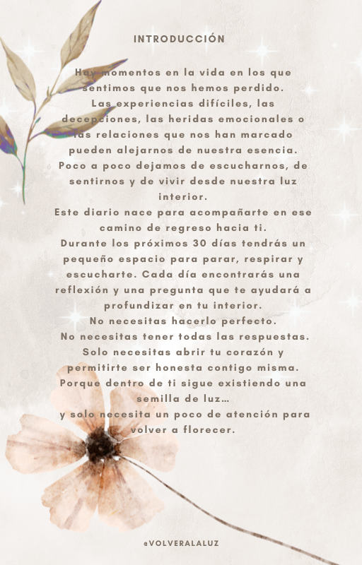 30 días para volver a ti - Diario de sanación y conexión interior